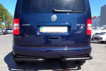 Volkswagen Caddy 2004-2010 Tylne narożniki AK003 Czarny (2 szt., nierdzewne) zdjęcia 8