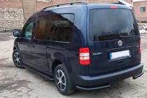 Volkswagen Caddy 2004-2010 Tylne narożniki AK003 Czarny (2 szt., nierdzewne) zdjęcia 4