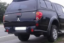 Mitsubishi L200 2006-2015 Tylne Narożniki AK003 Czarny (2 szt., Stal Nierdzewna) zdjęcia 1