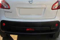 Nissan Qashqai 2007-2010 Tylna Prosta Belka Black (Stal Nierdzewna) zdjęcia 2