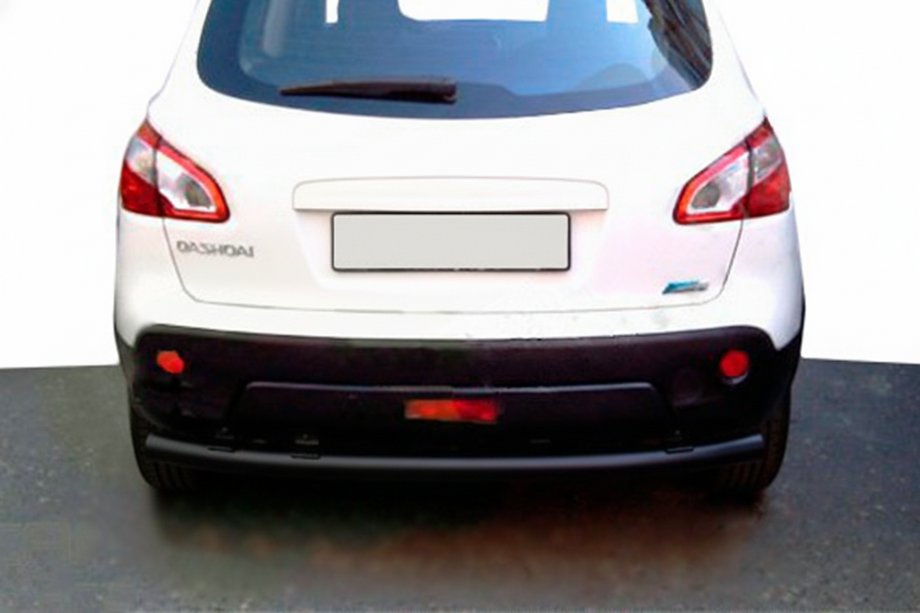 Nissan Qashqai 2007-2010 Tylna Prosta Belka Black (Stal Nierdzewna) Image