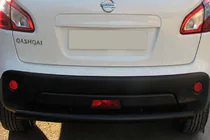 Nissan Qashqai 2010-2014 Tylna Prosta Belka Black (Stal Nierdzewna) zdjęcia 2
