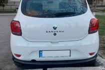 Renault Sandero 2013-2022 Tylna Belka AK002 Czarna (Stal Nierdzewna) zdjęcia 2