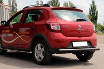 Dacia Sandero 2013-2020 Tylna Belka AK002 Czarna (Stal Nierdzewna) zdjęcia 2