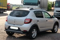 Dacia Sandero 2013-2020 Tylna Belka AK002 Czarna (Stal Nierdzewna) zdjęcia 5