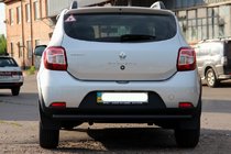 Dacia Sandero 2013-2020 Tylna Belka AK002 Czarna (Stal Nierdzewna) zdjęcia 6