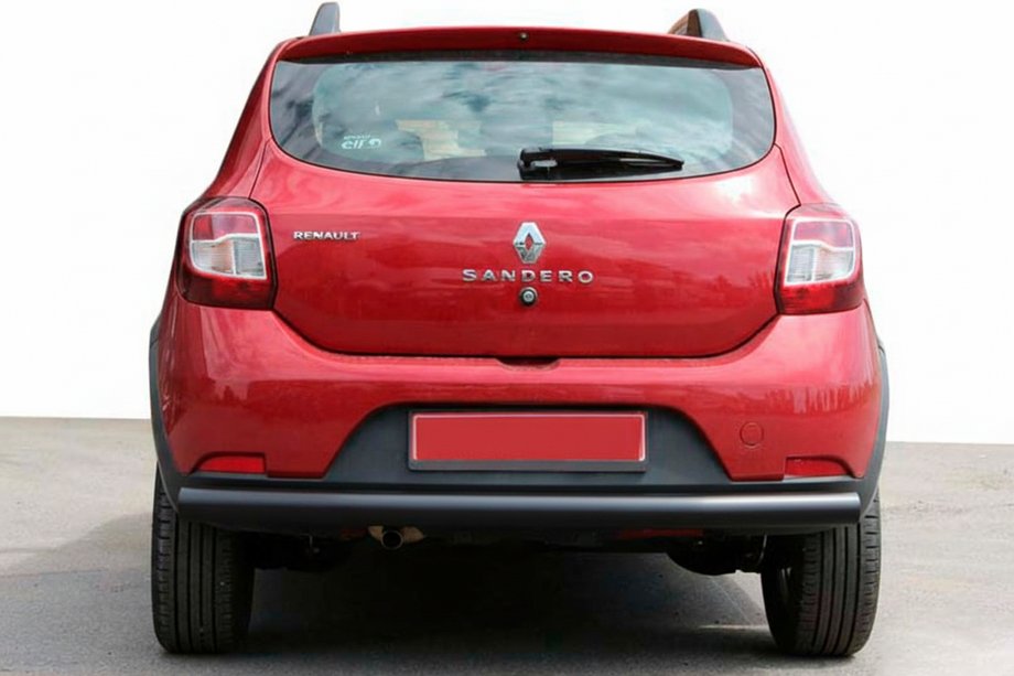 Dacia Sandero 2013-2020 Tylna Belka AK002 Czarna (Stal Nierdzewna) Image