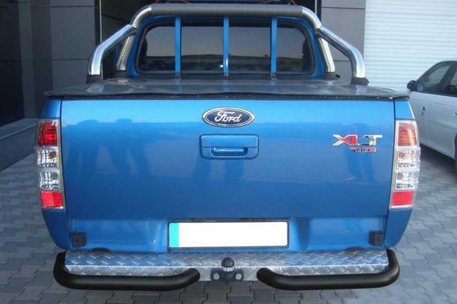 Ford Ranger 2007-2011 Tylne Narożniki AK003 Czarny (2 szt., Stal Nierdzewna) Zdjęcia 2