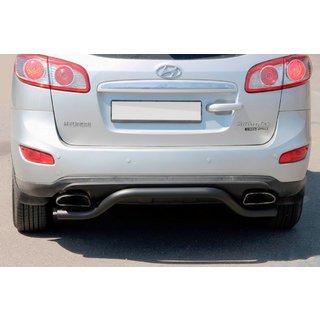 Tylna Belka AK007-2 Czarna (Stal Nierdzewna) Hyundai Santa Fe 2 2006-2012
