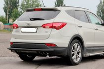 Hyundai Santa Fe 3 2012-2018 Pałąk Tylny AK002 Czarny (Stal Nierdzewna) zdjęcia 1