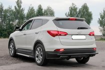 Hyundai Santa Fe 3 2012-2018 Pałąk Tylny AK002 Czarny (Stal Nierdzewna) zdjęcia 2