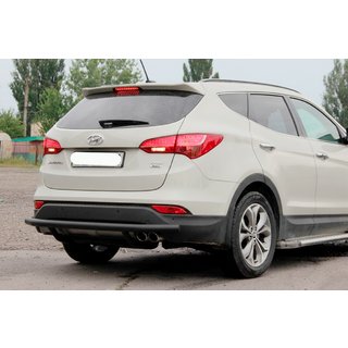 Pałąk Tylny AK002 Czarny (Stal Nierdzewna) Hyundai Santa Fe 3 2012-2018 zdjęcia 1