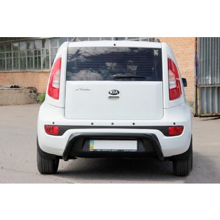 Tylna Belka AK002 Czarna (Stal Nierdzewna) Kia Soul I 2008-2013 zdjęcia 1