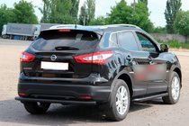 Nissan Qashqai 2014-2021 Tylna Belka AK002 Czarna (Stal Nierdzewna) zdjęcia 1