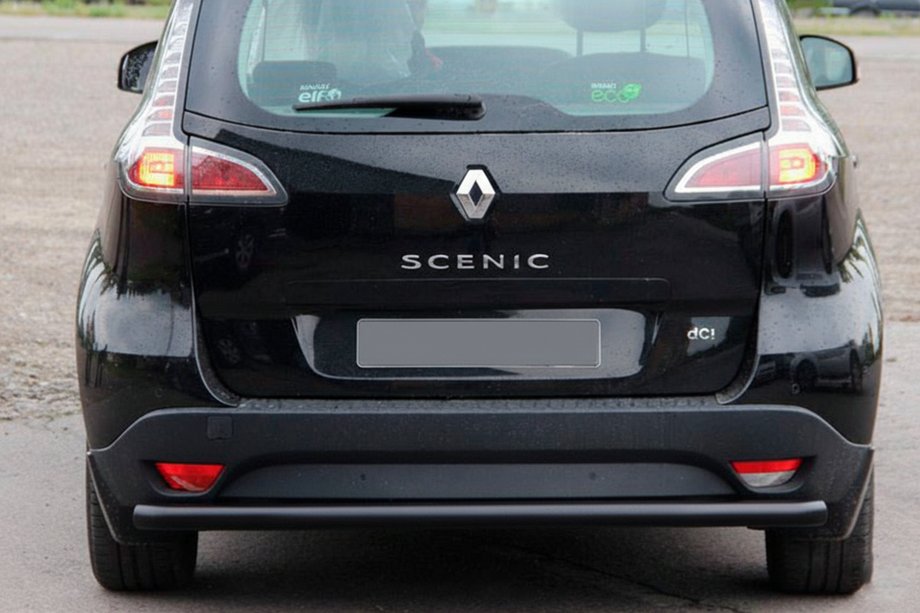 Renault Scenic/Grand 2009-2016 Tylna Belka AK002 Czarna (Stal Nierdzewna) Zdjęcia 1