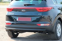 Kia Sportage 2015-2021 Osłona Tylna AK002 Czarna (Stal Nierdzewna) zdjęcia 1
