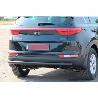 Osłona Tylna AK002 Czarna (Stal Nierdzewna) Kia Sportage 2015-2021 zdjęcia 1