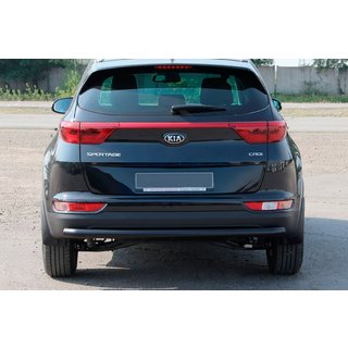 Osłona Tylna AK002 Czarna (Stal Nierdzewna) Kia Sportage 2015-2021 zdjęcia 2