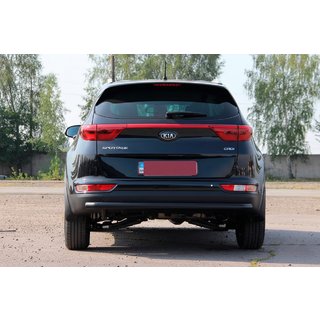 Osłona Tylna AK002 Czarna (Stal Nierdzewna) Kia Sportage 2015-2021 zdjęcia 4