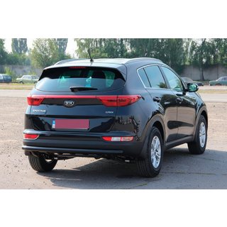 Osłona Tylna AK002 Czarna (Stal Nierdzewna) Kia Sportage 2015-2021 zdjęcia 3