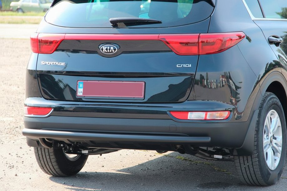 Kia Sportage 2015-2021 Osłona Tylna AK002 Czarna (Stal Nierdzewna) Image