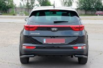 Kia Sportage 2015-2021 Tylny Narożny Ochraniacz AK003 Czarny (Stal Nierdzewna) zdjęcia 3