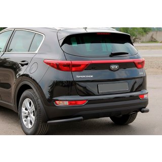 Tylny Narożny Ochraniacz AK003 Czarny (Stal Nierdzewna) Kia Sportage 2015-2021 zdjęcia 1