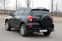 Toyota Rav 4 2006-2013 Tylne narożniki AK003 Czarny (2 szt., nierdzewne) zdjęcia 3