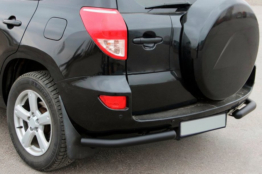 Toyota Rav 4 2006-2013 Tylne narożniki AK003 Czarny (2 szt., nierdzewne) Image