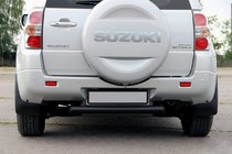 Suzuki Grand Vitara 2005-2017 Osłona Tylna AK002 Czarna (Stal Nierdzewna) zdjęcia 1