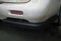 Hyundai H200, H1, Starex 1998-2007 Tylne Narożniki AK003 Czarny (2 szt., Stal Nierdzewna) zdjęcia 1