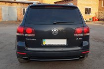 Volkswagen Touareg 2002–2010 Tylny ochraniacz AK002 Czarny (2 szt., nierdzewna stal) zdjęcia 6