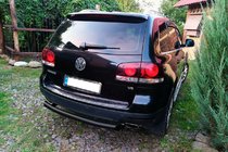 Volkswagen Touareg 2002–2010 Tylny ochraniacz AK002 Czarny (2 szt., nierdzewna stal) zdjęcia 3