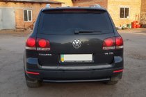 Volkswagen Touareg 2002–2010 Tylny ochraniacz AK002 Czarny (2 szt., nierdzewna stal) zdjęcia 4