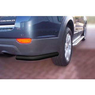 Tylne narożniki AK003 Czarny (2 szt., nierdzewne) Chevrolet Captiva 2006-2019
