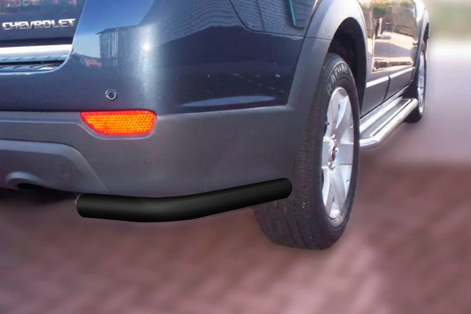 Chevrolet Captiva 2006-2019 Tylne narożniki AK003 Czarny (2 szt., nierdzewne) Zdjęcia 1
