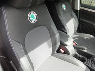 Skoda Superb 2001-2009 Pokrowce Samochodowe (Skóra Syntetyczna↗Tkanina, Premium) zdjęcia 6