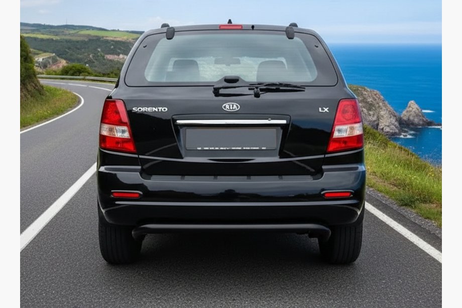 Kia Sorento I BL 2002-2009 Tylna Belka AK012 Czarna (Stal Nierdzewna) Image