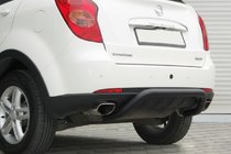 SsangYong Action 2005-2018 Tylny Pałąk AK006 Czarny (Stal Nierdzewna) zdjęcia 2
