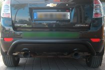 Chevrolet Captiva 2006-2019 Tylna Belka AK007 Czarna (Stal Nierdzewna) zdjęcia 1