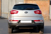 Kia Sportage 2010-2015 Tylna Belka AK007 Czarna (Stal Nierdzewna) zdjęcia 2