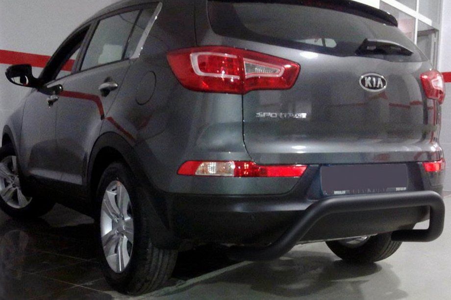 Kia Sportage 2010-2015 Tylna Belka AK007 Czarna (Stal Nierdzewna) Image