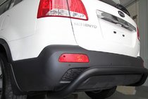 Kia Sorento II XM 2009-2014 Tylna Belka AK007 Czarna (Stal Nierdzewna) zdjęcia 2