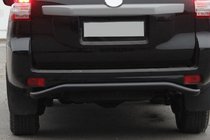 Toyota Land Cruiser Prado 150 2009-2023 Pałąk Tylny AK008 Czarny (Stal Nierdzewna) zdjęcia 2