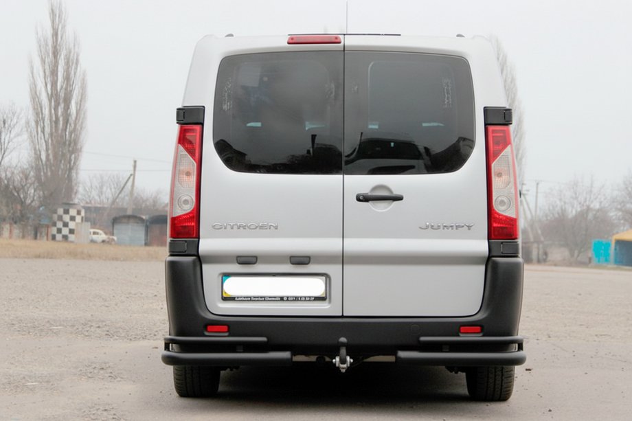 Fiat Scudo 2007-2015 Tylne narożniki AK003-Double Black (2 szt., stal nierdzewna) Zdjęcia 2