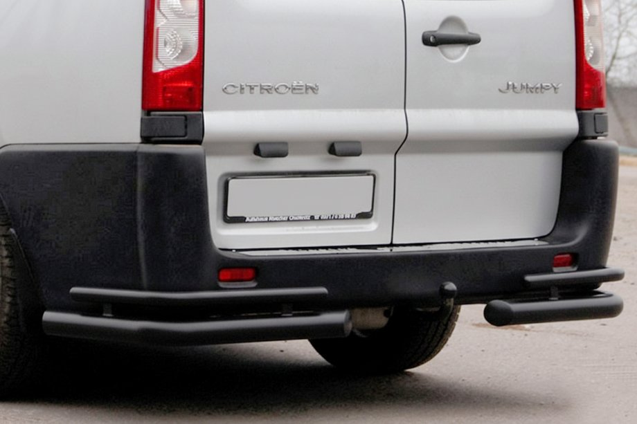 Fiat Scudo 2007-2015 Tylne narożniki AK003-Double Black (2 szt., stal nierdzewna) Zdjęcia 1
