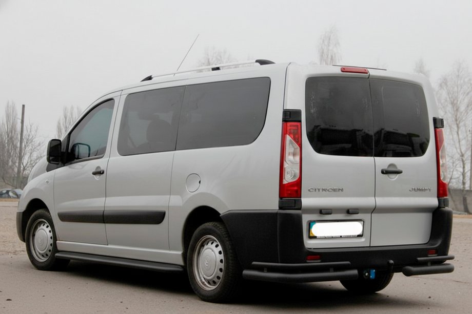 Fiat Scudo 2007-2015 Tylne narożniki AK003-Double Black (2 szt., stal nierdzewna) Zdjęcia 3