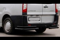 Citroen Jumpy 2007–2017 Tylne narożniki Double Black (2 szt., stal nierdzewna) zdjęcia 1