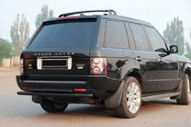 Range Rover III L322 2002-2012 Tylny Podwójny Pałąk AK002 Czarny (Stal Nierdzewna) zdjęcia 3
