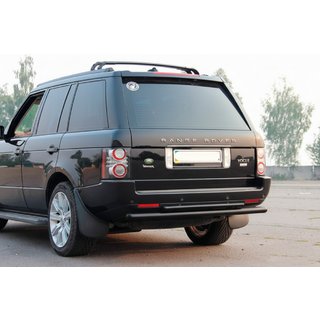 Tylny Podwójny Pałąk AK002 Czarny (Stal Nierdzewna) Range Rover III L322 2002-2012 zdjęcia 1